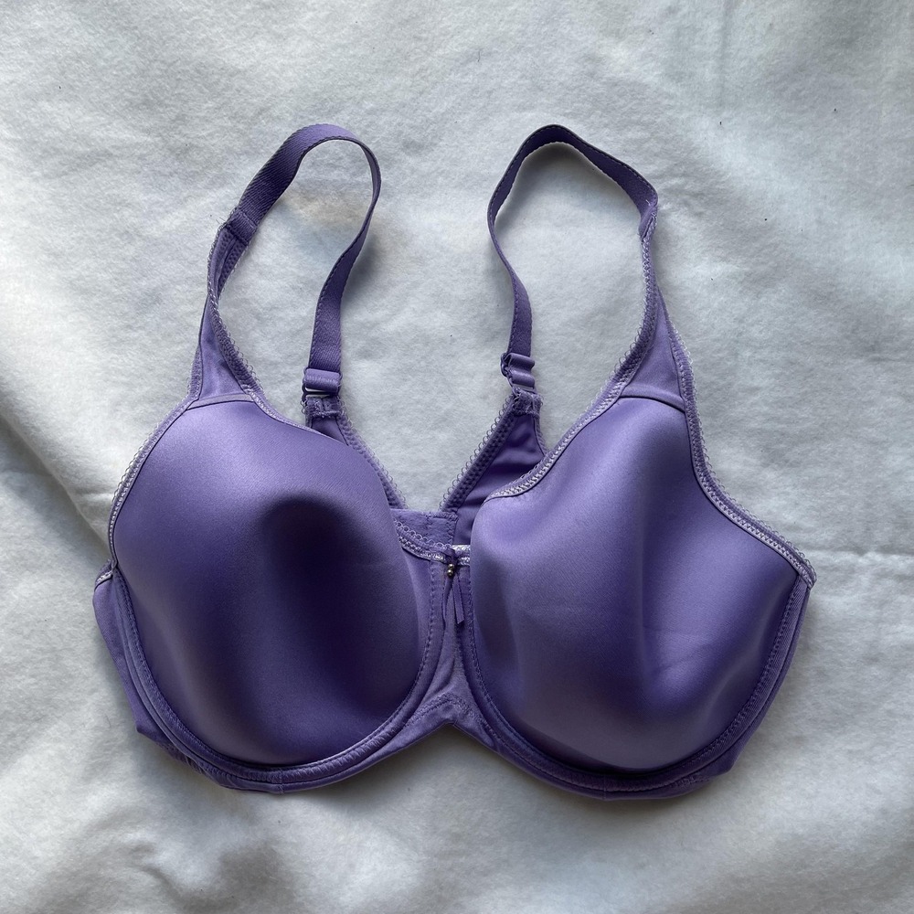 Wacoal Bra Womens 38D Purple T-Shirt Underwire‎ Smooth Seamless Contour 853192
